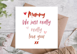 Mummy Birthday Card | Birthday Card for Mum / Card for Mum / Card from the kids / Eco Friendly / Birthday Card Mum