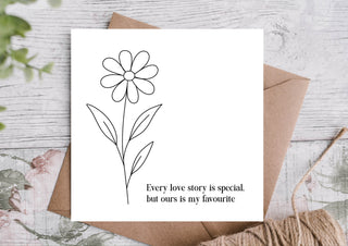Our Love Story Is My Favourite Anniversary Card