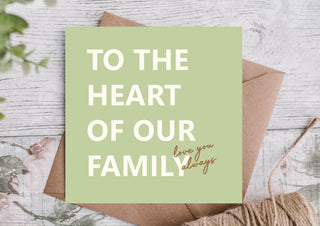 Heart of Our Family Mum Birthday Card