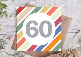 60th Milestone Birthday Card