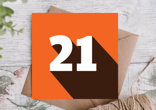 21st Birthday Card