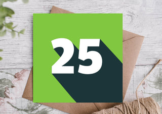 25th Birthday Card