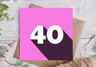 40th Birthday Card