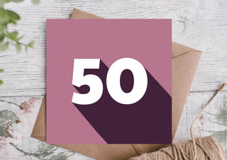 50th Birthday Card