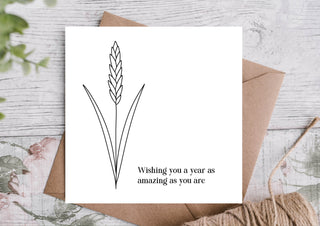 Wishing You an Amazing Year Birthday Card
