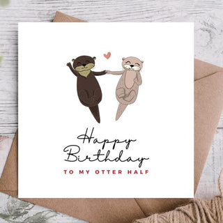 Otter Birthday Card