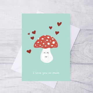 Mushroom Anniversary Card