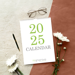 Minimalist 2025 A4 Wall Calendar