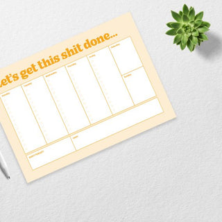 To-Do List Desk Pad Daily / Weekly Planner