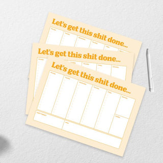 To-Do List Desk Pad Daily / Weekly Planner