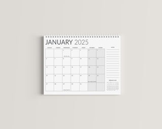 2025 Minimalist A4 Wall Calendar