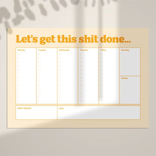 To-Do List Desk Pad Daily / Weekly Planner