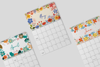 2026 Calendar / Floral Calendar / A4 Flower Calendar / 2026 Wall Calendar