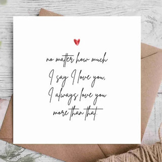 I Love You Anniversary Card | Card For Husband / Wife / Boyfriend / Girlfriend / Partner | Cute Anniversary Card