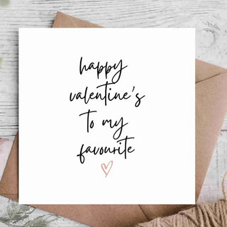 My Favourite Valentines Card