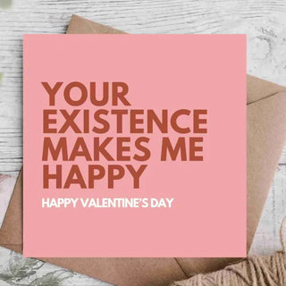 Happy Valentines Card / Card For Partner / Card For Him / Card For Her / Cute Valentines Card