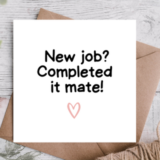 New Job Card / Congratulations Card / New Job / ECO Friendly / Kraft Envelope / Greeting Card / Leaving Card