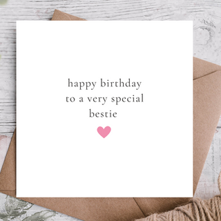 Bestie Birthday Card / Card For Bestie / Eco Friendly / Birthday Card Bestie / Best Friend